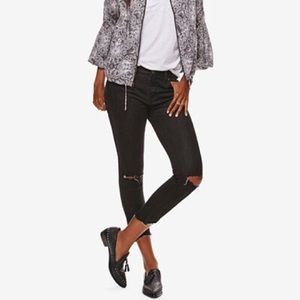Free People black cropped jeans